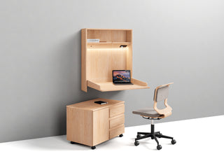 Wandmodul Kids von Team 7 in Erle - platzsparende und smarte Lösung für das Kinderzimmer oder für das Mini-Office