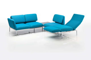 Sofa RORO - Lounge mit Tisch, Stoffbezug türkis