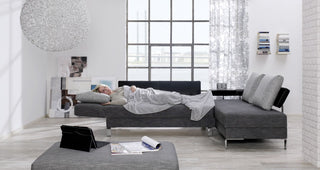 Schlafsofa/Liege Salto mit Anbauelement