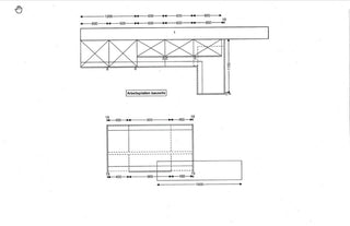 Küche Linee von Team 7, in Kirschbaum mit Weißglasfront, Grundriss