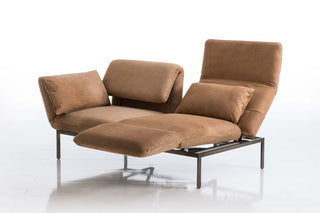 Sofa RORO - Zweisitzer mit Drehsitz rechts in Relaxposition